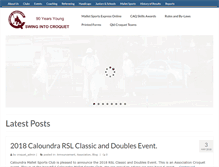 Tablet Screenshot of croquetqld.org
